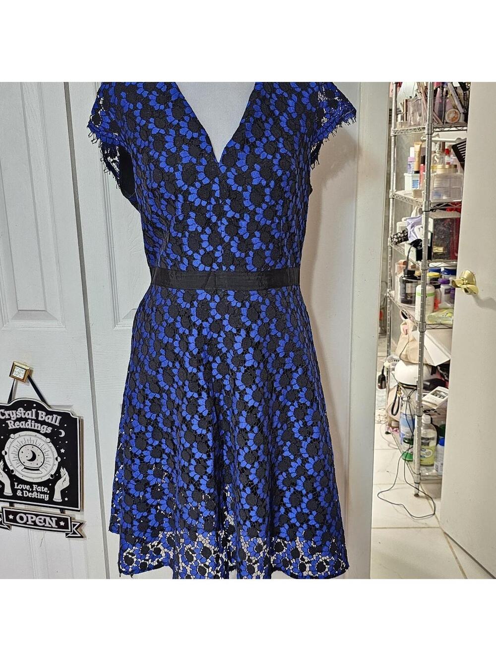 Tommy Hilfiger Women's Blue and Navy Dress - Picture 2 of 4